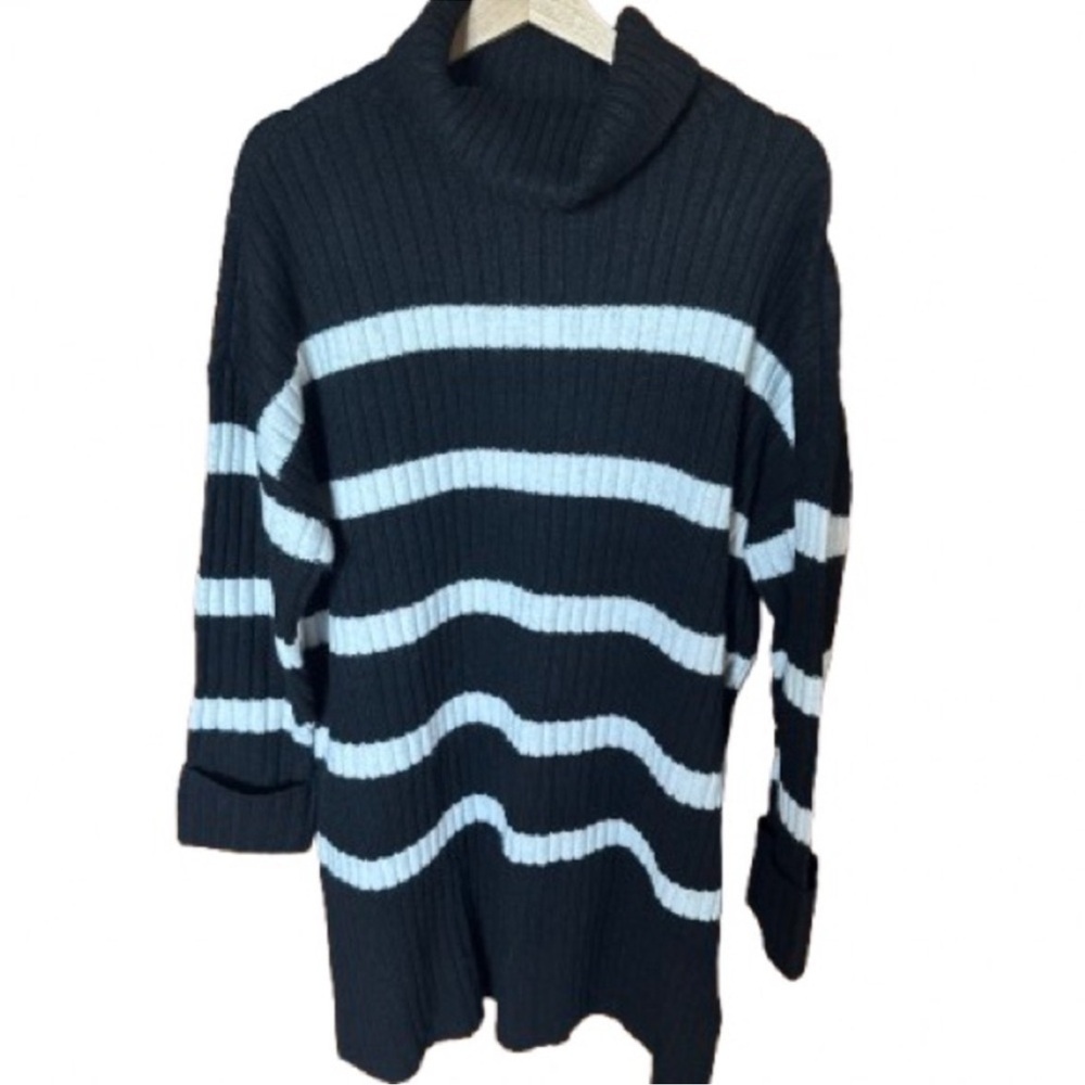 Sonoma Black and White Cowl Neck Sweater dress - Picture 7 of 7